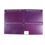 (4) US Proof Sets. 1984, 87, 88, & 89