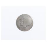 1853 Silver Three Cent
