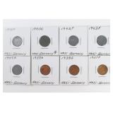 (8) NSDAP Coins from Second World War