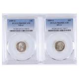 (2) 1999-S Silver Roosevelt Proof Dimes