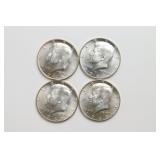(4) Kennedy Silver Clad Half Dollars