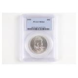 1955 Franklin Half Dollar PCGS MS64