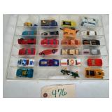 Case of 24 mostly Matchbox cars