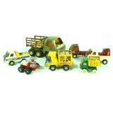 (7) Vtg Buddy L Metal Toy Vehicles