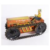 Marx Wind Up Tractor with Driver - approx 9".