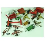 Vtg Pressed Steel Farm Implements and Accessories