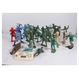 Large Vintage Plastic Soldiers (25 asst) 5" each