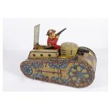 Marx Tin Litho Toy Tank - appt 10.5"