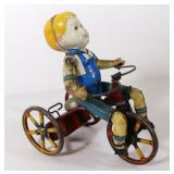 Marx Boy on Tricycle Tin Wind-up Toy