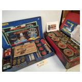 (2) Gilbert Erector Sets. 1 wood & 1 metal cases