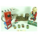 Vtg Tin Litho Toys & Banks
