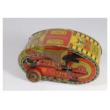 Marx Turnover Army Tank #3 Tin Litho