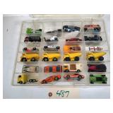 Case of 24 mostly Hot Wheels cars