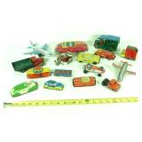 Tin Litho Small Cars & Planes 3"- 7" each