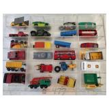 Case of 24 mostly Matchbox cars