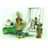 (5) Vtg Tin Litho Wind Up Toys, some Marx & JChein