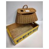 Pepsi Crate & Fishing Creel