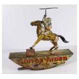 Marx Range Rider Wind-up Tin Cowboy Lasso Toy