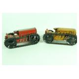 (2) Tin Litho Toy Tractors