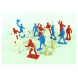 Vtg Plastic Red Martial Arts & Var. Naval Figures