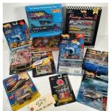 (9) "Racing" Hot Wheels in original packaging