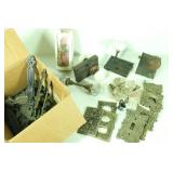 Antique door knobs/hardware incl glass