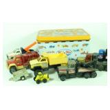 (7) Misc TonkaMetal/Plastic Tonka Trucks & Tin