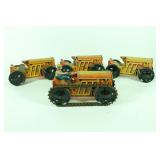 (4) Tin Litho Tractors
