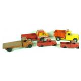 4 Structo Pickups, 1 Structo by Ertl dump truck