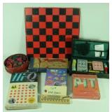 Vtg Games-Checkers, Travel Combo, Cards