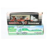 (2) Vtg Die Cast Western Auto & BP Tranports