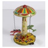 Tin Litho Airplane Carousel Toy - 8 1/2"