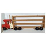 Wooden Miniature Car Display  35" x 13" - NO SHIP