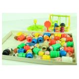(30) Plastic Fisher Price People & Accessessories