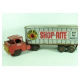 24" Pressed Steel Marx Shop-Rite Tractor/Trailer