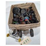 Antique Toy Tires & Wheels - asst