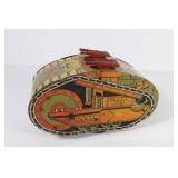 Marx No. 3 US Army Tin Litho Tank - 8"