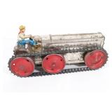 Marx Wind-up Climbing Toy Tractor - works 12"