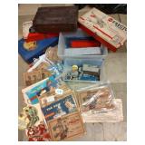 Erector Set Parts & Empty Cases