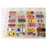 (24) Vintage Hot Wheel & Matchbox Cars in Case