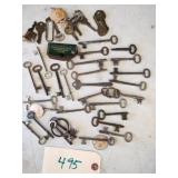 Antique Keys - mostly Skeleton