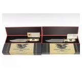 (2) American Virtues Bowie Knife Collection