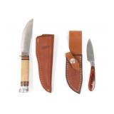 (2) MARBLES Knives. Mini Caper and Hunting
