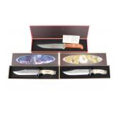 (2) STAUER & (1) FALKNER Collectible Bowie Knives