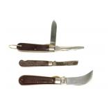 (3) M Klein, Klein & Cut Master Folding Knives.