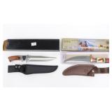 CHIPAWAY &  STAUER Knives with Sheaths