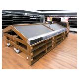 2022 6ft Slant Produce Tables W/front Shelving Insert