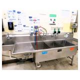105-inch 3-compartment Sink W/hand Sink