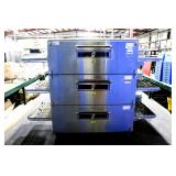 2014 Xlt X3d Triple Stack Gas Conveyor Pizza Oven W/ Exhaust Hood