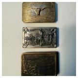 Western Buckles made with precious metals (all